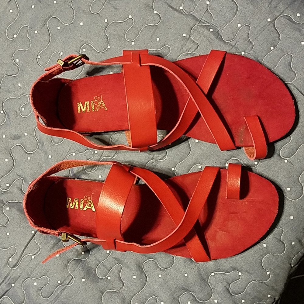 Mia Girl red sandals Gypsie size 6.5